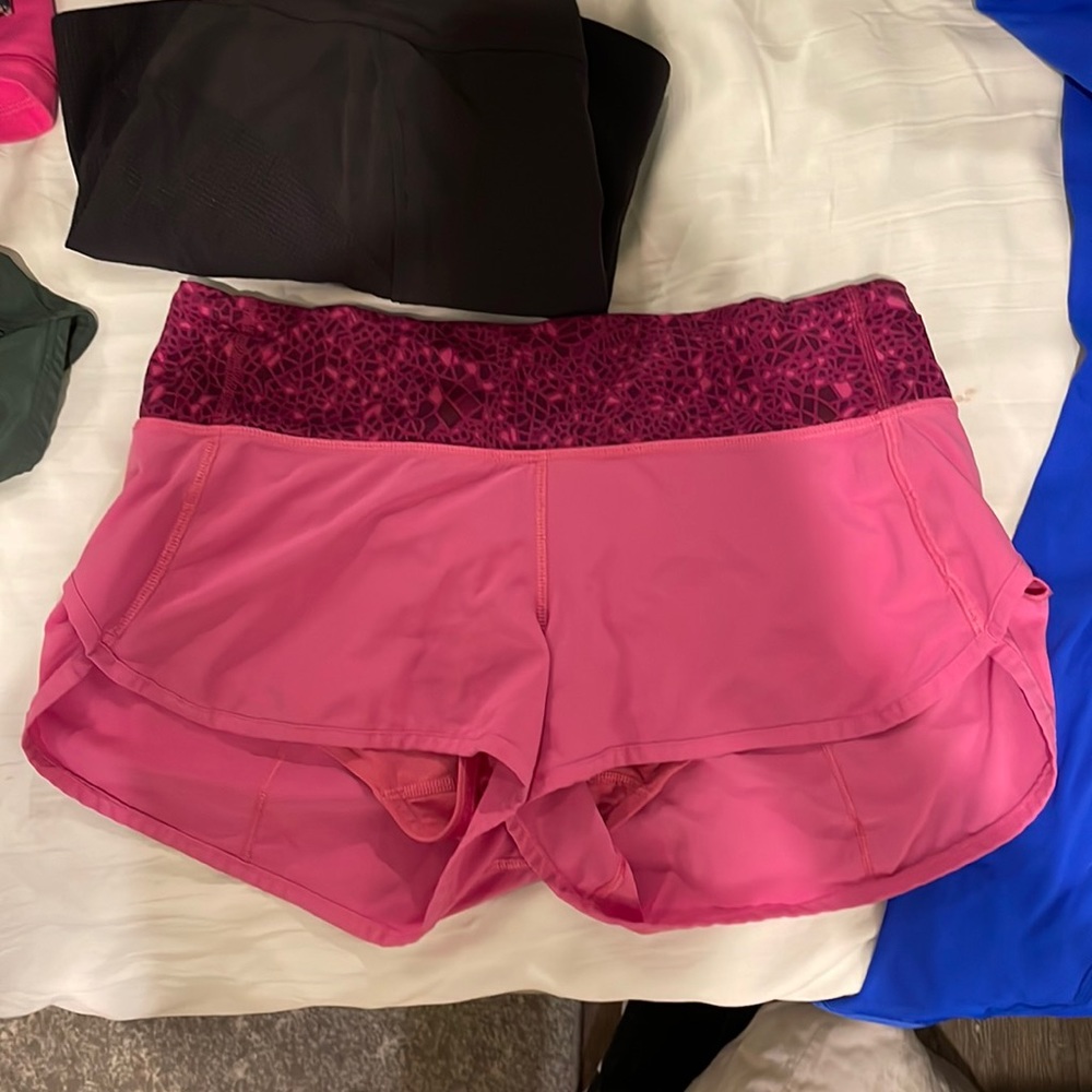Lululemon Pink Speed Shorts